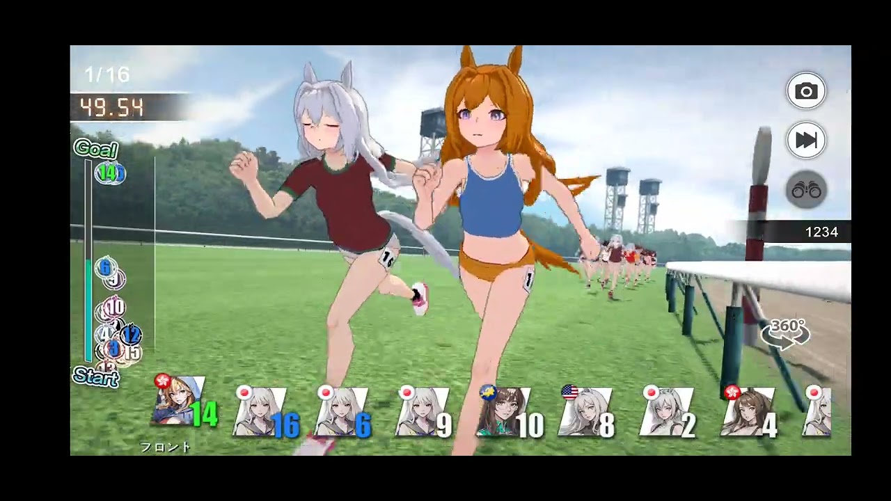 ウマ娘のパクりゲー、マイルチャンピオンシップ制覇！！ でも、これ東京競馬場では？