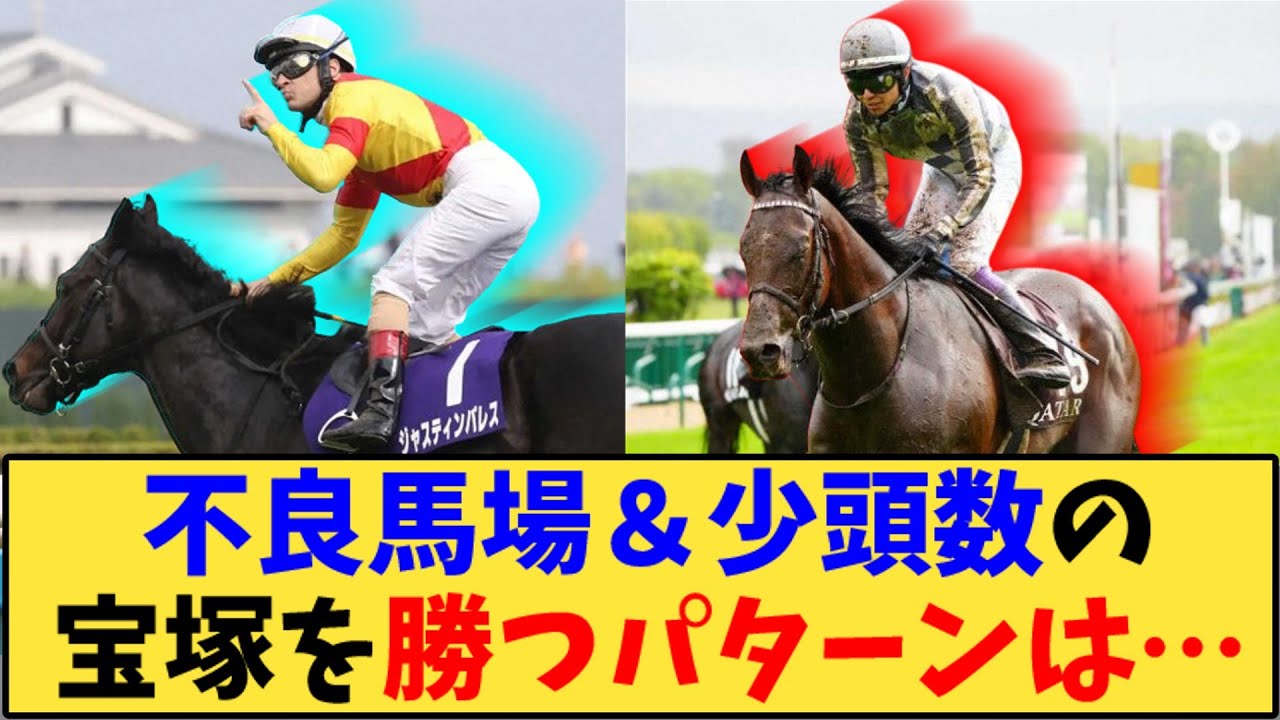 【競馬】「不良馬場＆少頭数の宝塚を勝つパターンは…」に対する反応【反応集】