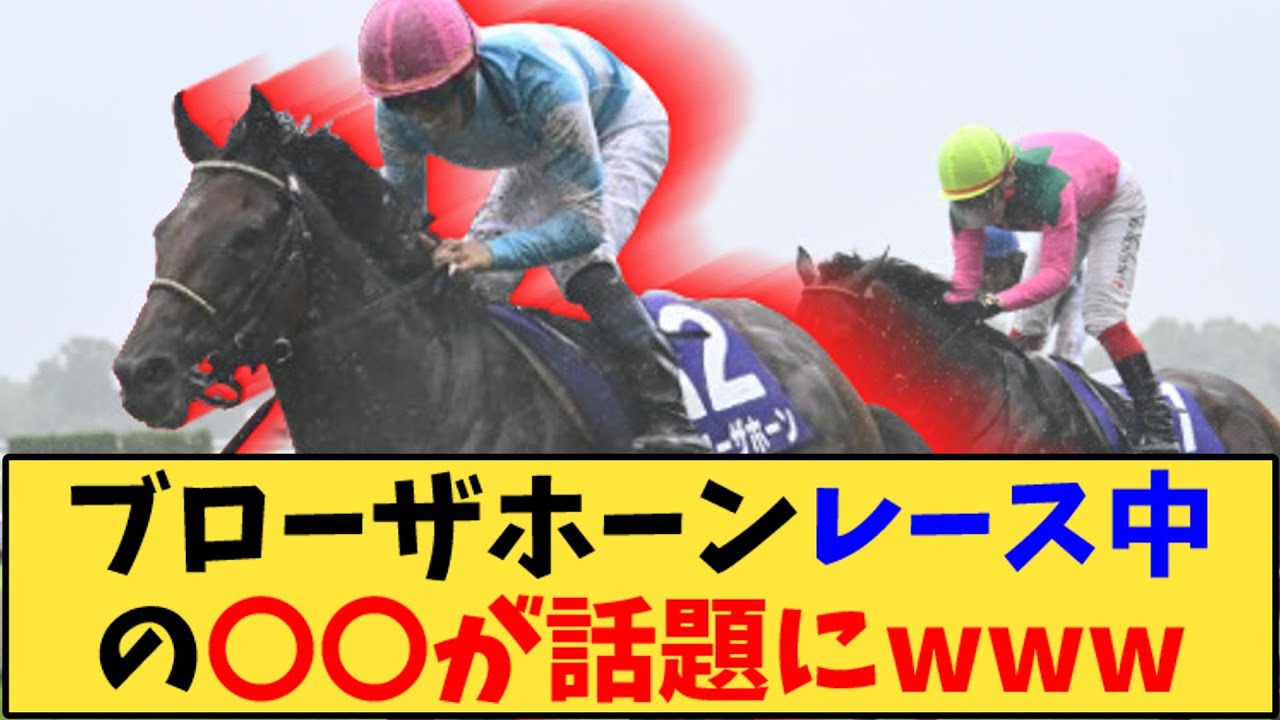 【競馬】「【宝塚】ブローザホーン レース中の〇〇が話題にwww 」に対する反応【反応集】