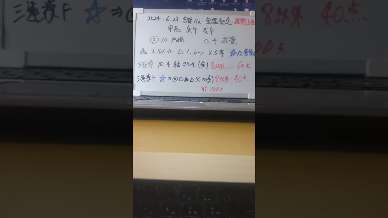 2024年6月23日 #宝塚記念　四柱推命による騎手運勢予想