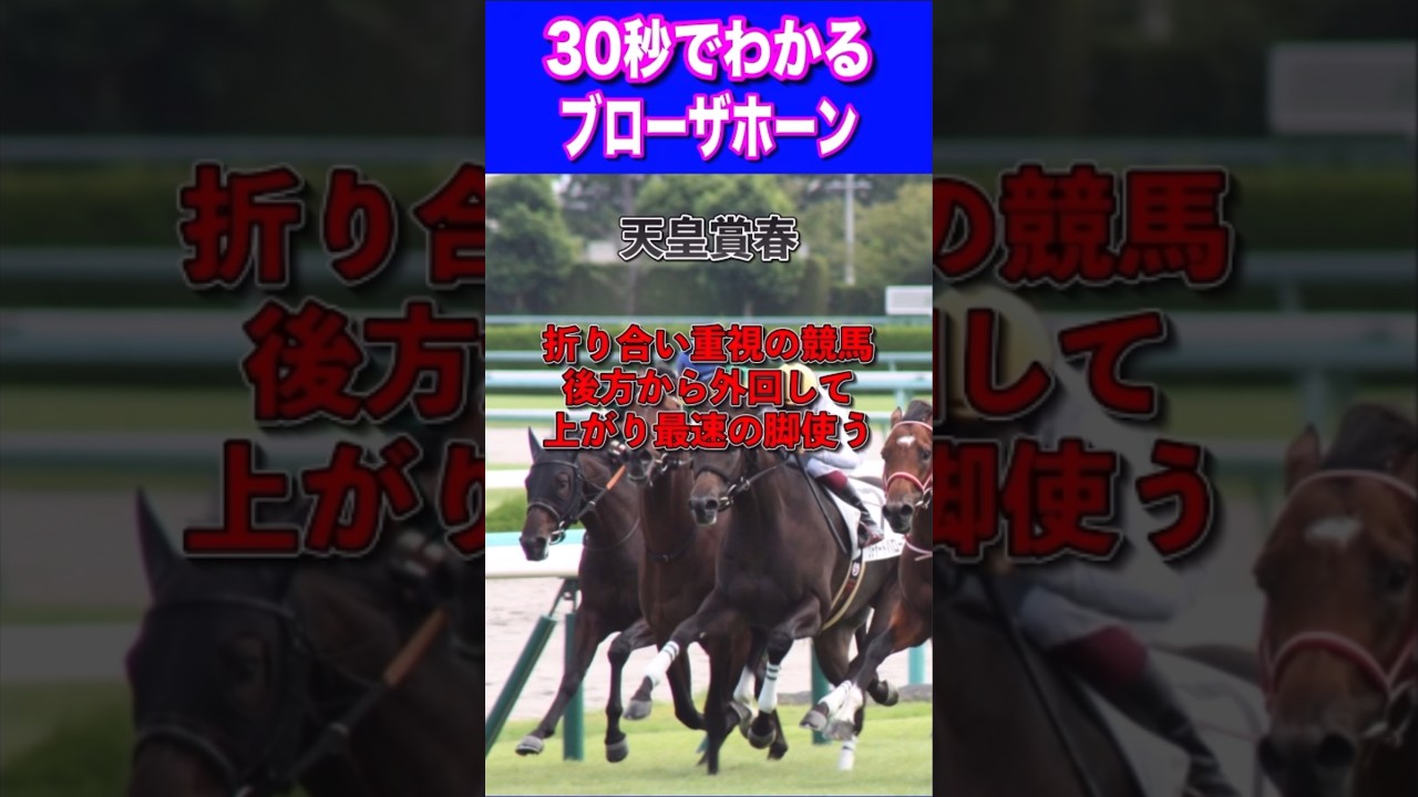 【宝塚記念2024】30秒でわかるブローザホーン