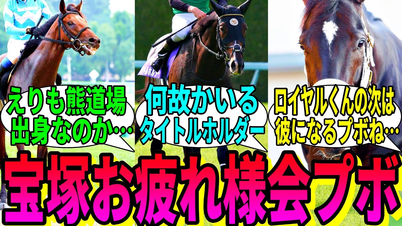 【競馬の反応集】「宝塚記念お疲れ様会をするプボ～！」に対する視聴者の反応集