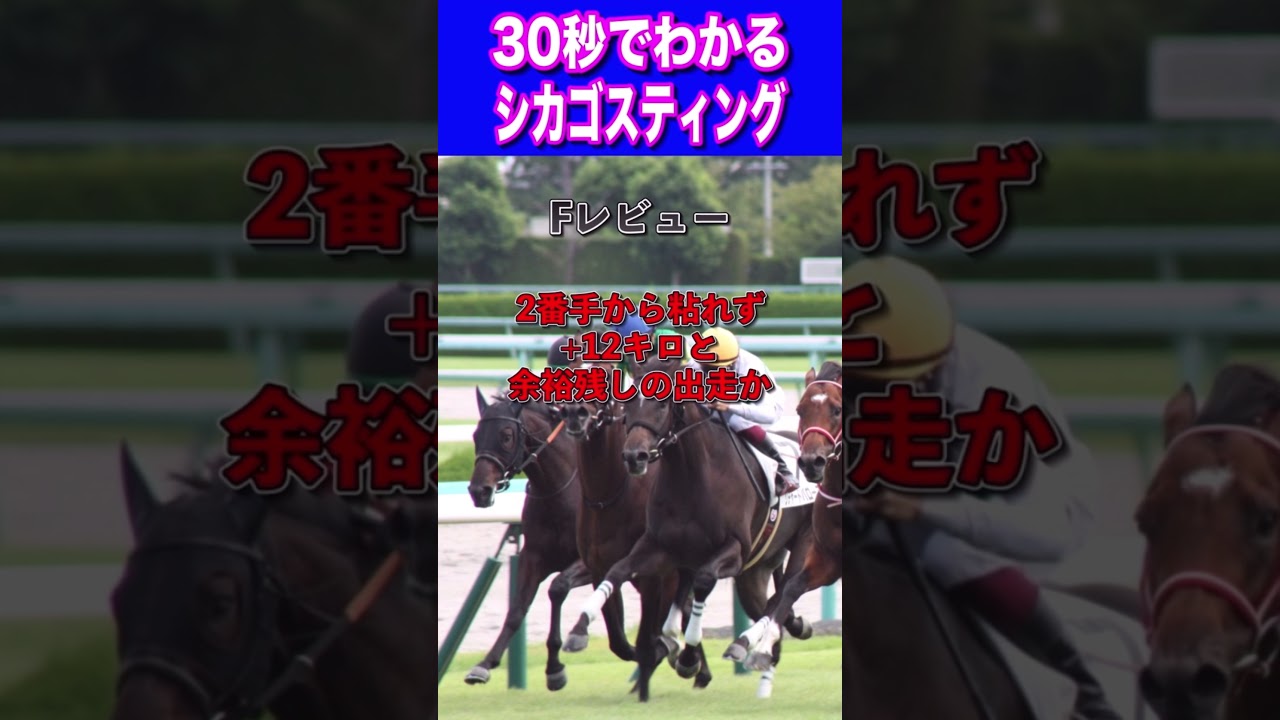 【桜花賞2024】30秒でわかるシカゴスティング