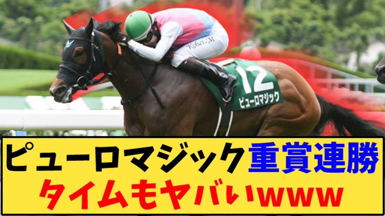 【競馬】「ピューロマジック 重賞連勝タイムもヤバいwww」に対する反応【反応集】