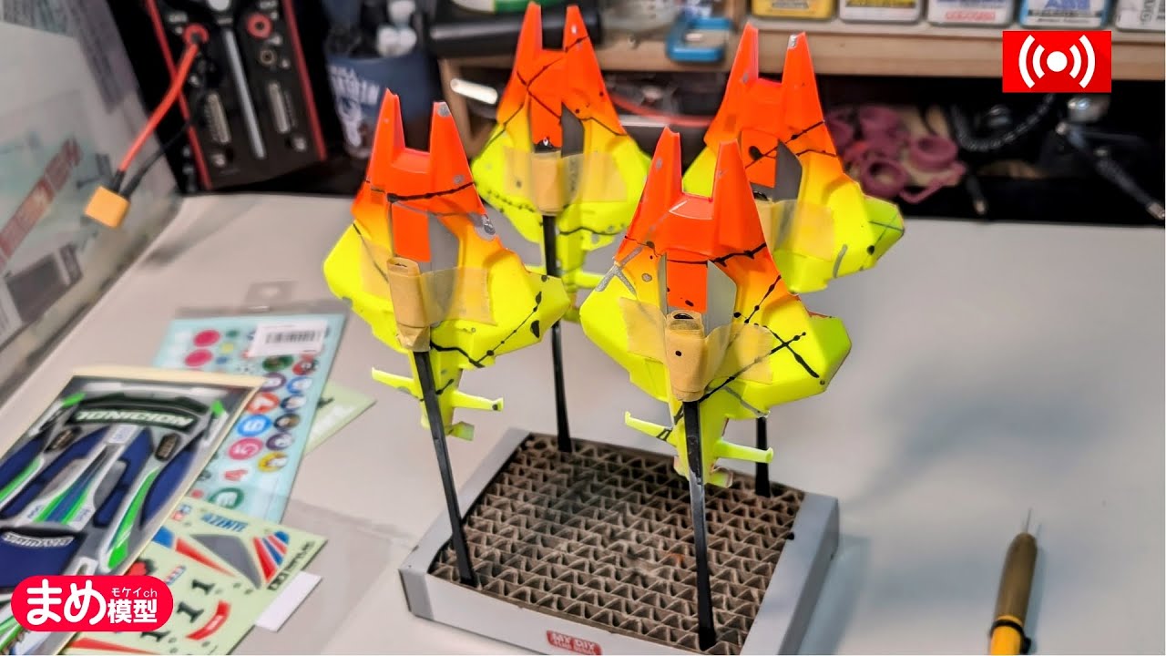 【ミニ四駆】いよいよ来週ジャパンカップ用ボディつくる【作業配信】