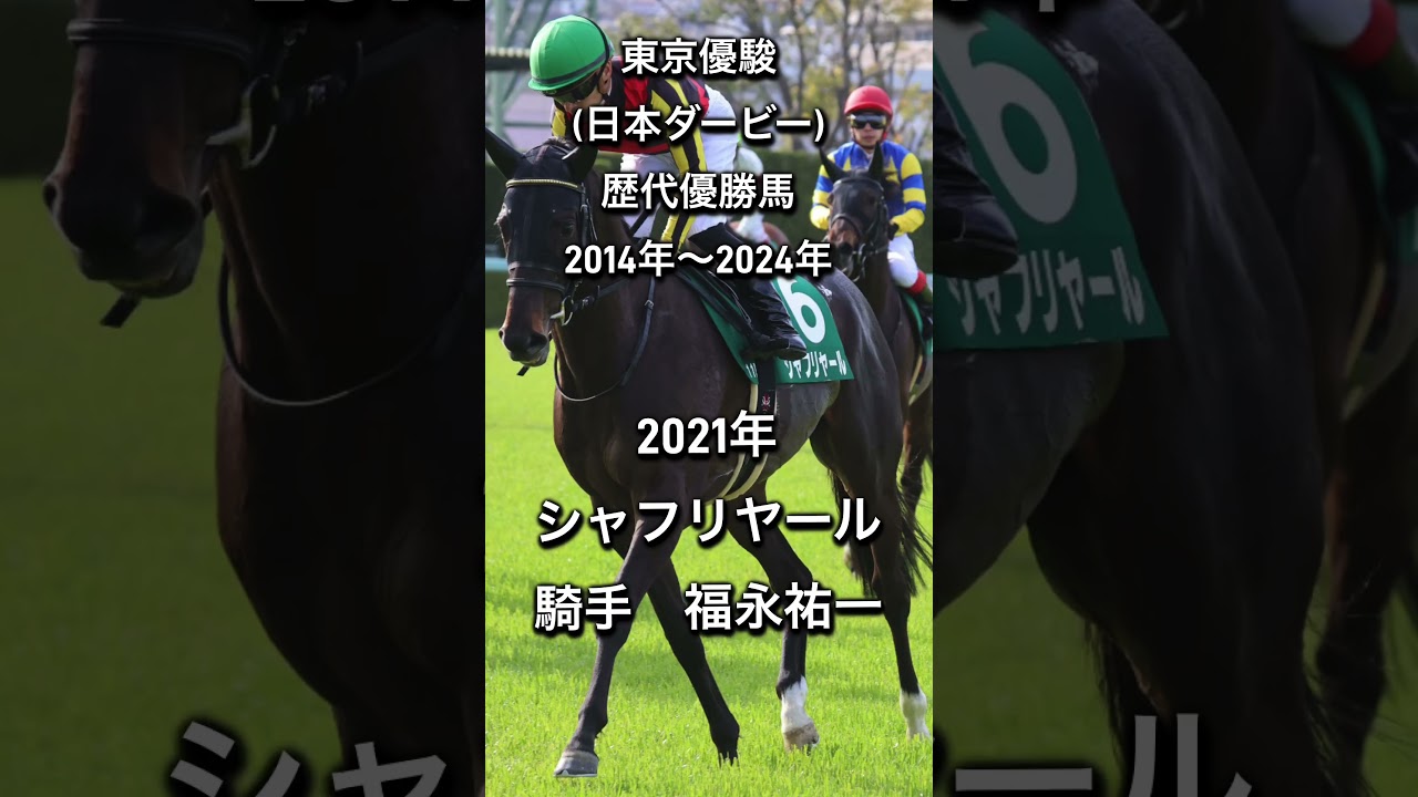 東京優駿　日本ダービー　歴代優勝馬　♯競馬　♯ドウデュース　♯ウマ娘