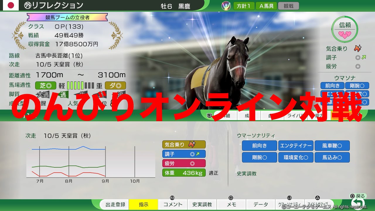 ウイニングポスト10 2024配信　その31 銀河杯告知配信　のんびり大会出走予定馬をオンライン対戦