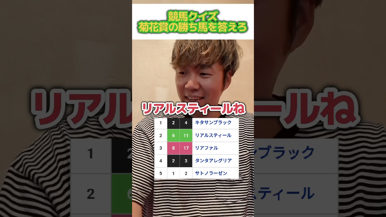 【競馬クイズ】菊花賞の勝ち馬を答えろ#shots#競馬#競馬クイズ#クイズ#アキネーター#競馬アキネーター