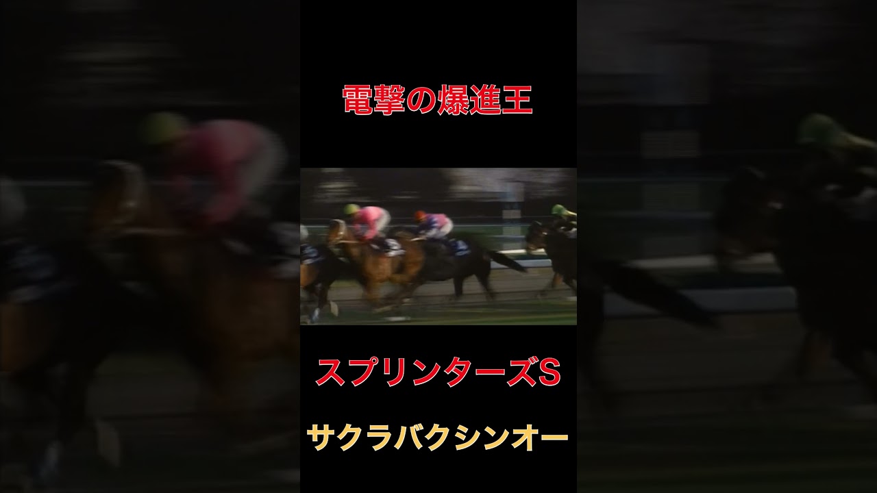 電撃の爆進王サクラバクシンオー【競馬】#競馬#サクラバクシンオー#スプリンターズS#ウマ娘