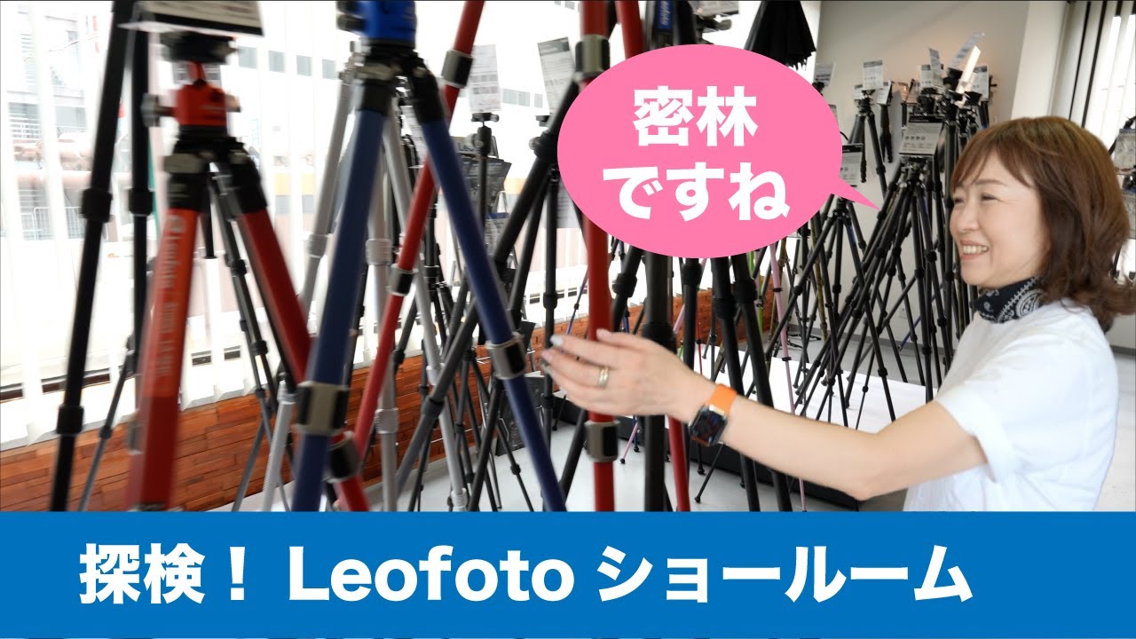 レオフォトショールームは三脚ジャングル！人気の雲台からマニアックなものまで勢ぞろい