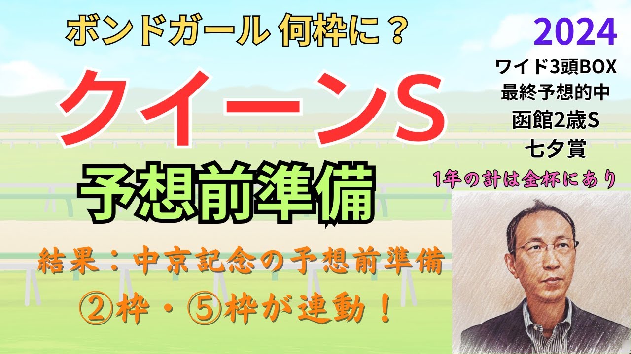#クイーンS 中京記念は ②枠・⑤枠が連動！　予想前準備データ 2024