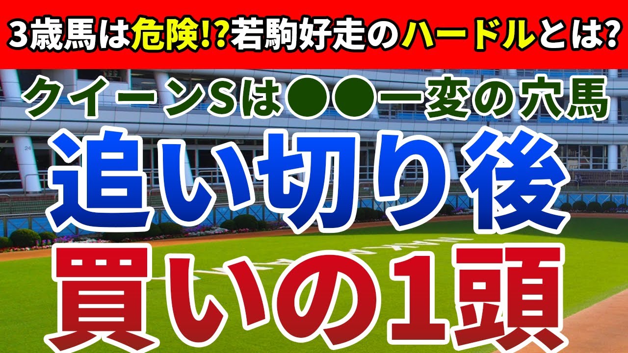 クイーンステークス2024 追い切り後【買いの1頭】公開！「3歳馬VS古馬」の構図に結論！前走から着順上げるおいしい馬は？