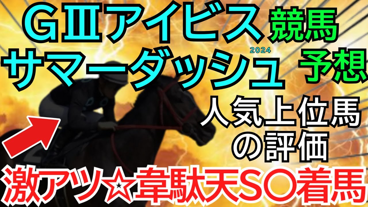 【アイビスサマーダッシュ2024】チェイスザドリーム等、人気上位馬の評価！現状の本命◎はこの穴馬☆そして相手候補は５頭🏇【競馬予想】