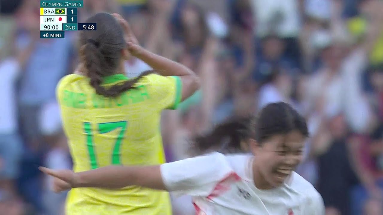 【サッカー女子】19歳 谷川萌々子の劇的ゴラッソ！スーパーゴールで大逆転！｜パリオリンピック 女子サッカー グループC 日本 vs ブラジル