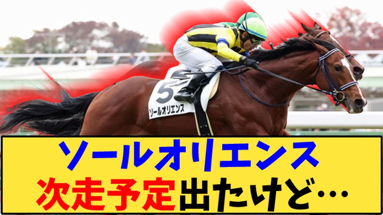 【競馬】「ソールオリエンス 次走予定出たけど…」に対する反応【反応集】