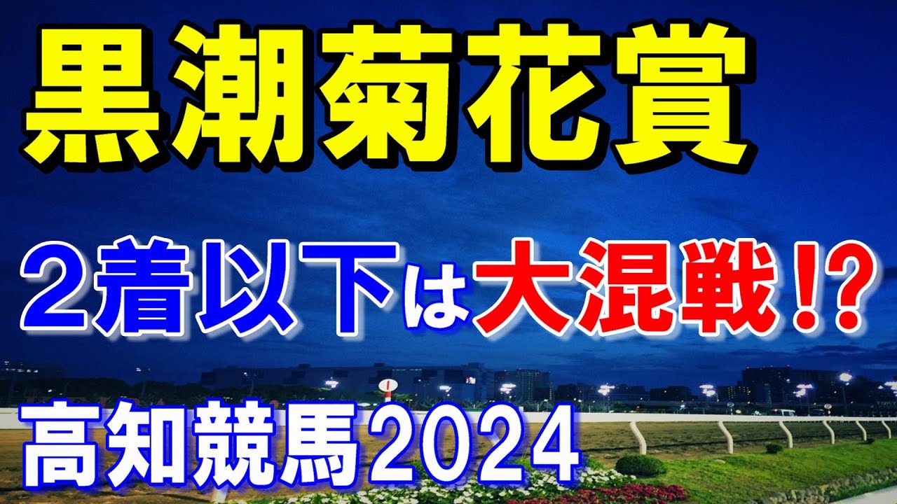 黒潮菊花賞２０２４【高知競馬予想】三冠達成へ！！