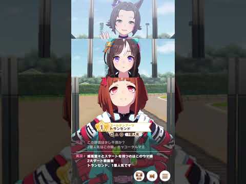 【ウマ娘】トランセンド育成3回目 チャンピオンズカップ