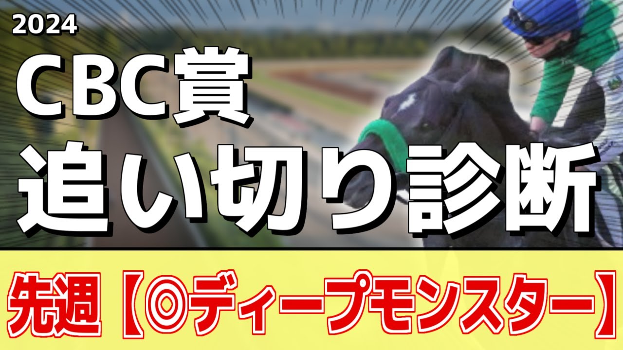 追い切り徹底解説！【CBC賞2024】アグリ、スズハロームなどの状態はどうか？調教S評価は3頭！