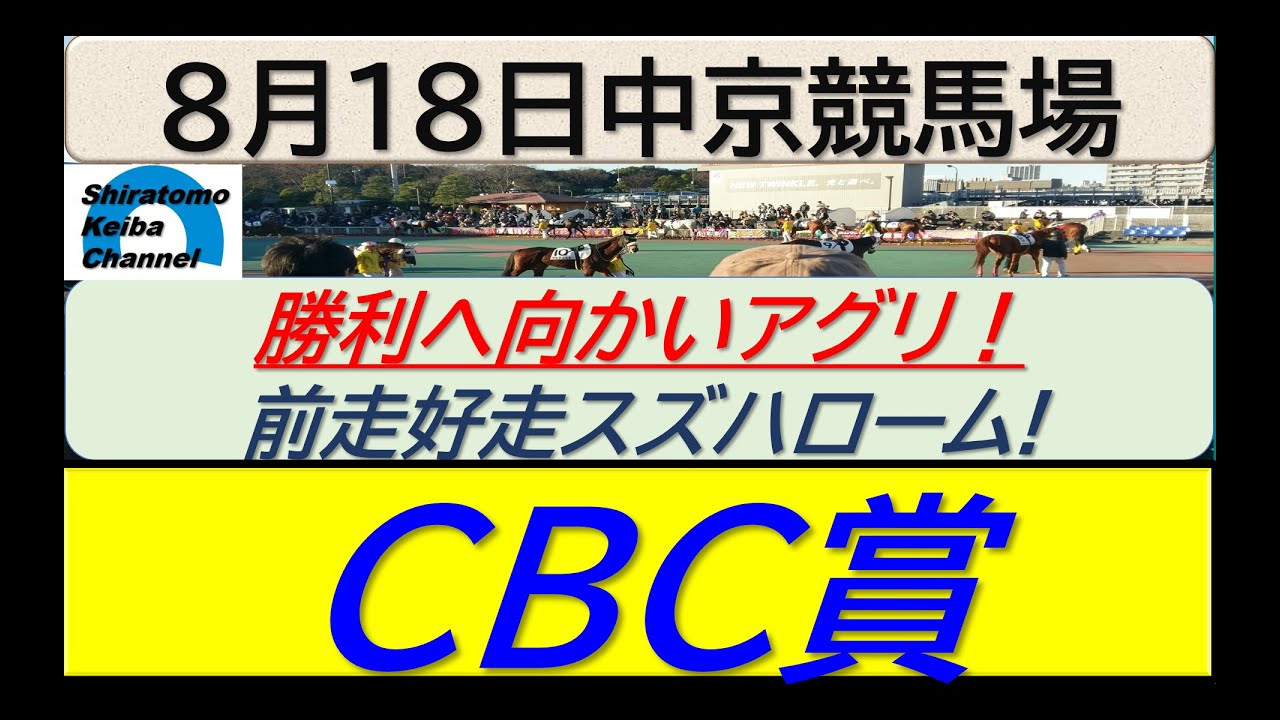【競馬予想】GⅢCBC賞！～２０２４年８月１８日 札幌競馬場 ：８－４６