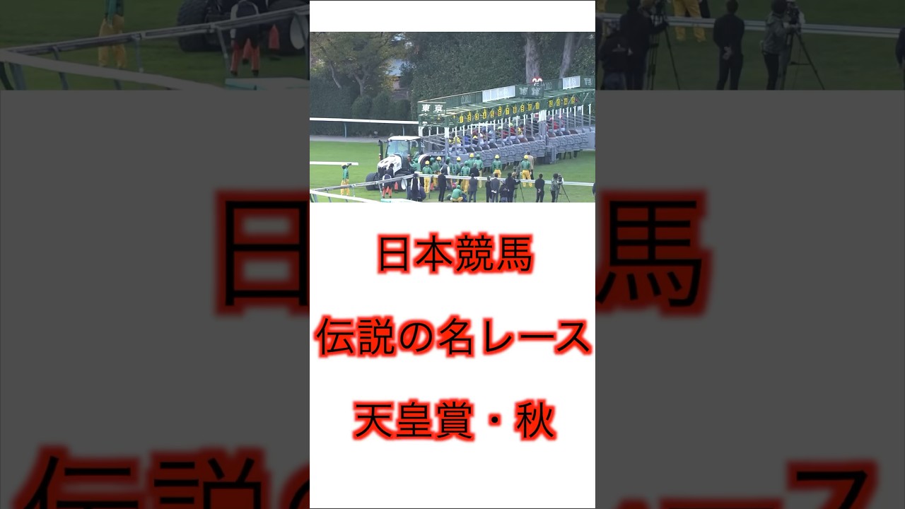 日本競馬 伝説の名レース 天皇賞・秋
