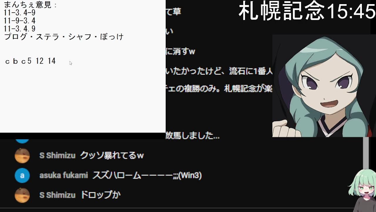 札幌記念　シャフリヤールなどについて