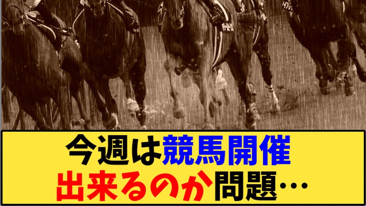【競馬】「台風の影響はあるのか、競馬開催大丈夫か？と話題に」に対する反応【反応集】