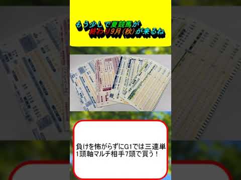 もう少しで夏競馬が終わり9月秋が来るね #競馬 #競馬予想 #新潟記念 #京成杯オータムH #毎日王冠 #天皇賞秋 #秋華賞 #菊花賞 #スプリンターズS #ジャパンカップ #有馬記念 #マイルCS