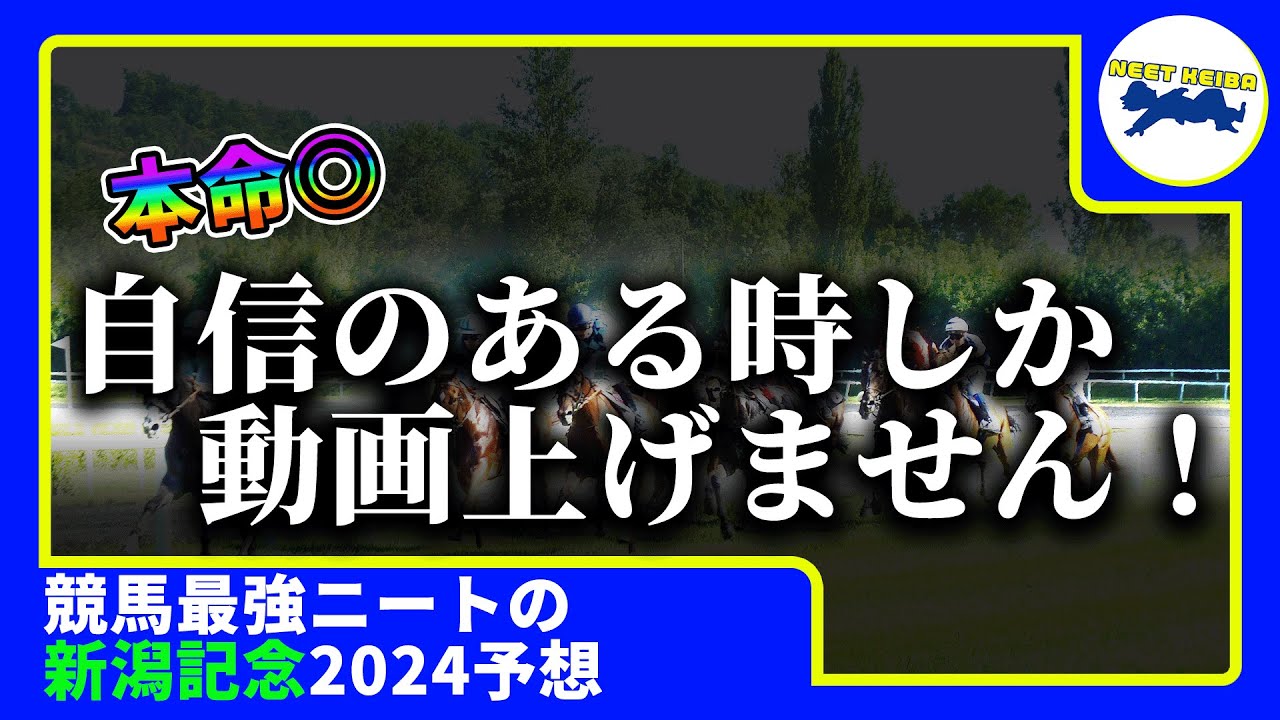 【新潟記念　2024　予想】自信のある時にしか動画を出さないニート、新潟記念の動画を出す！！！#ニート #馬券のミカタ #新潟記念 #競馬予想 #戸崎圭太