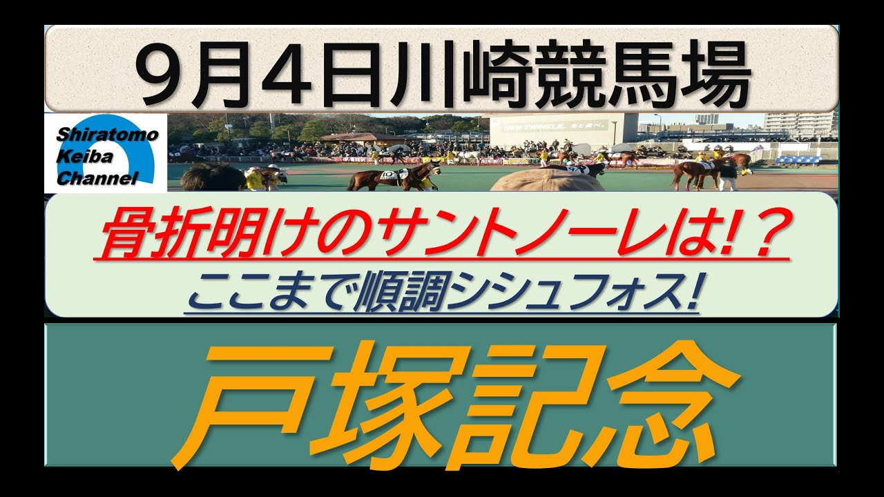 【競馬予想】SⅠ戸塚記念！～２０２４年９月４日 川崎競馬場 ：９－１０