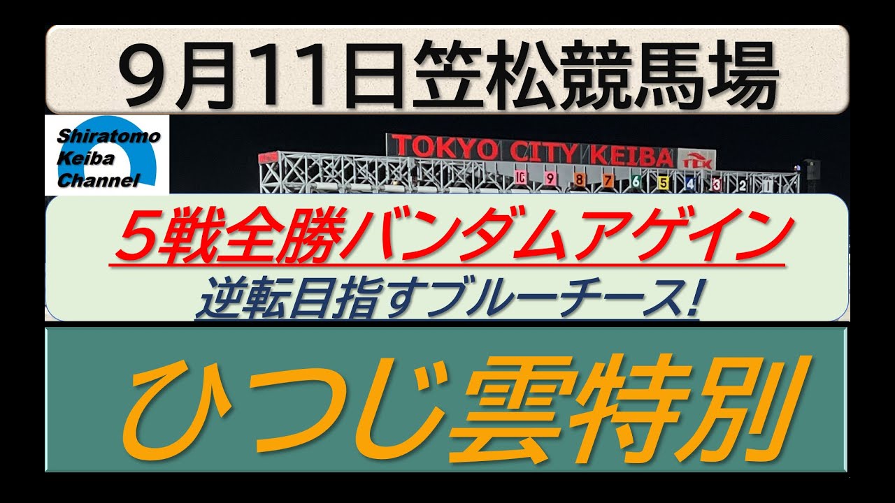【競馬予想】ひつじ雲特別！～２０２４年９月１１日 笠松競馬場 ：９－２１