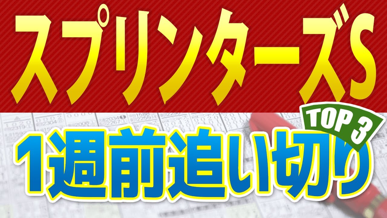 【スプリンターズステークス2024】一週前追い切りが高評価だった出走予定馬3頭をシュミレーション🐴 ～JRAスプリンターズS競馬予想～