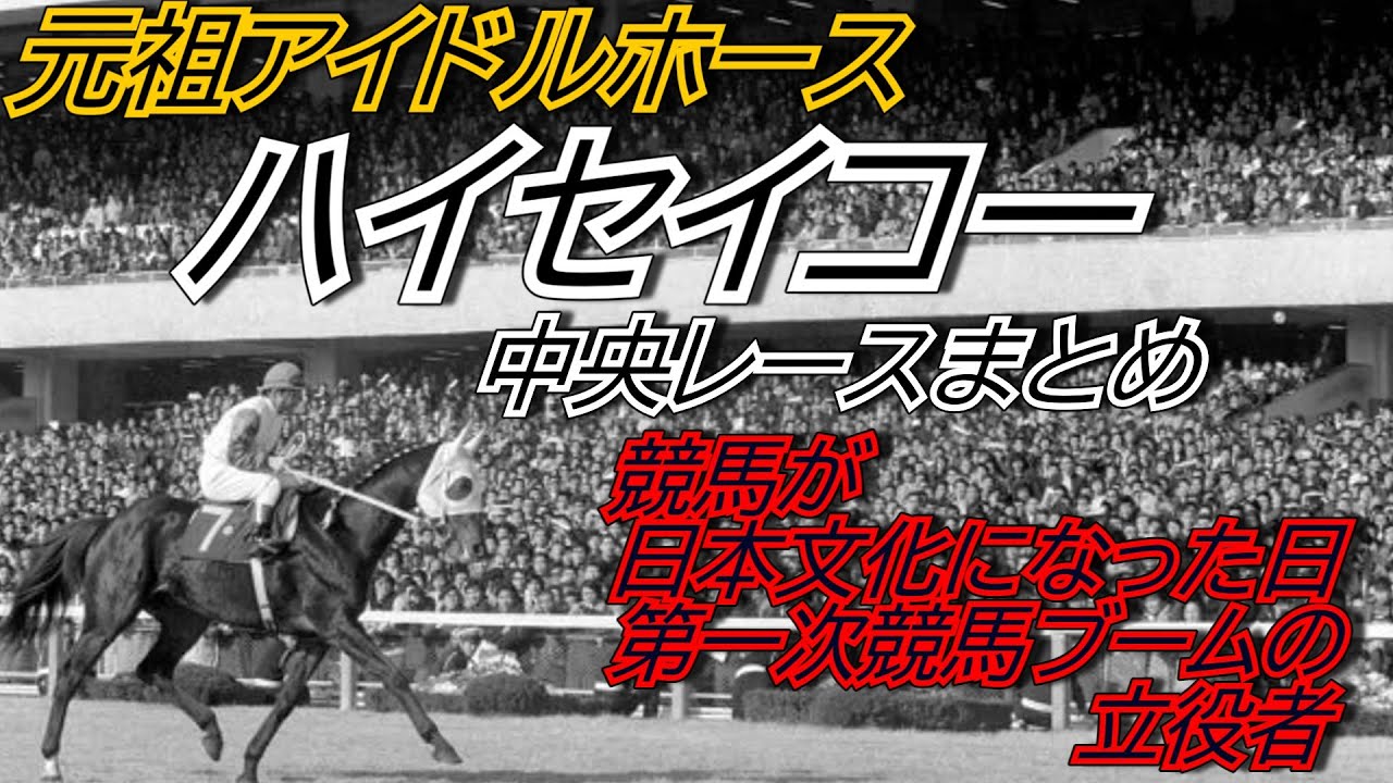 競馬を変えた元祖アイドルホース『ハイセイコー』中央レースまとめ