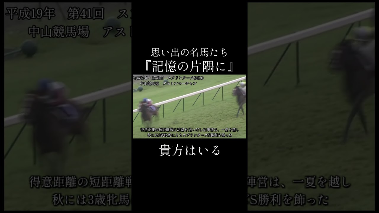 アストンマーチャン　スプリンターズS #競馬 #思い出の名馬たち #アストンマーチャン #shorts  #名馬紹介