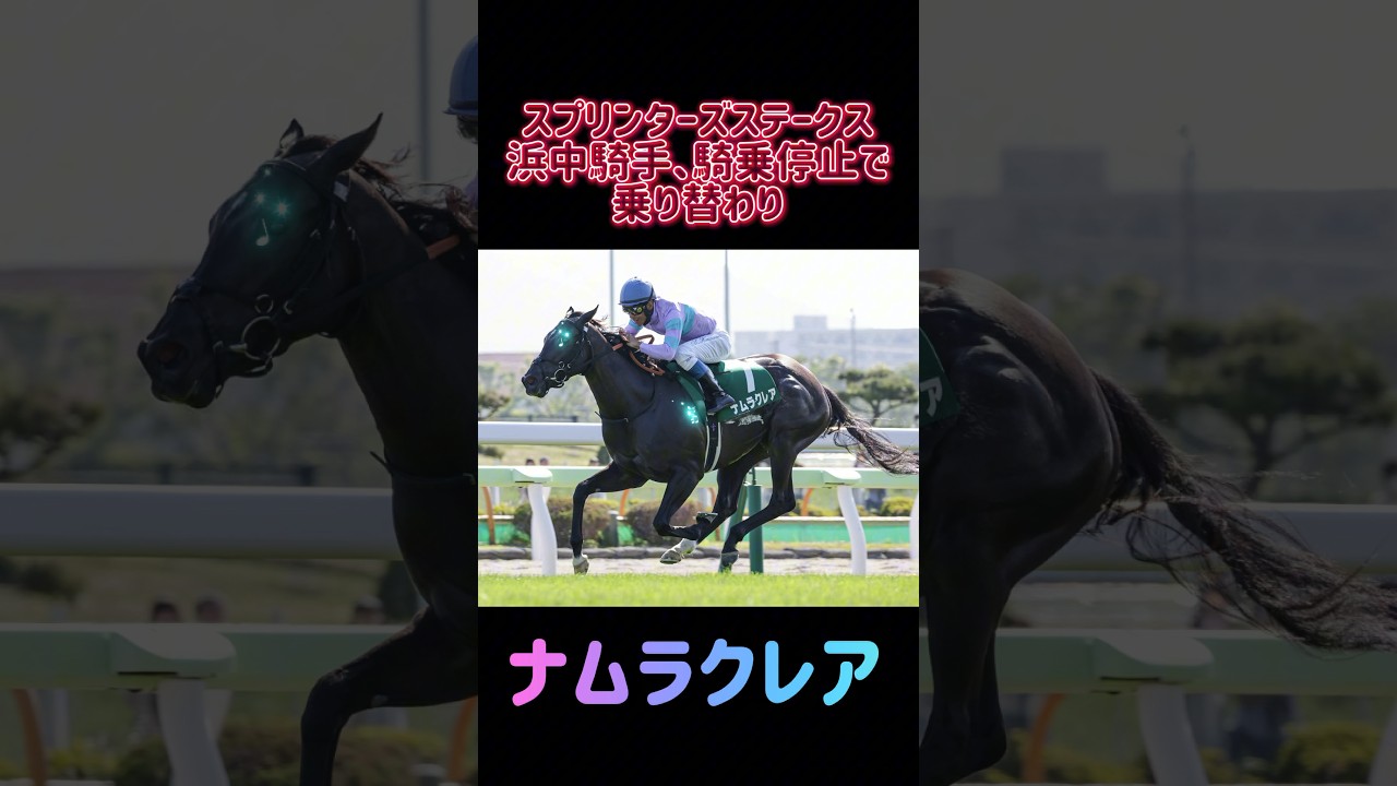 スプリンターズSナムラクレアの鞍上は誰に？？！#競馬