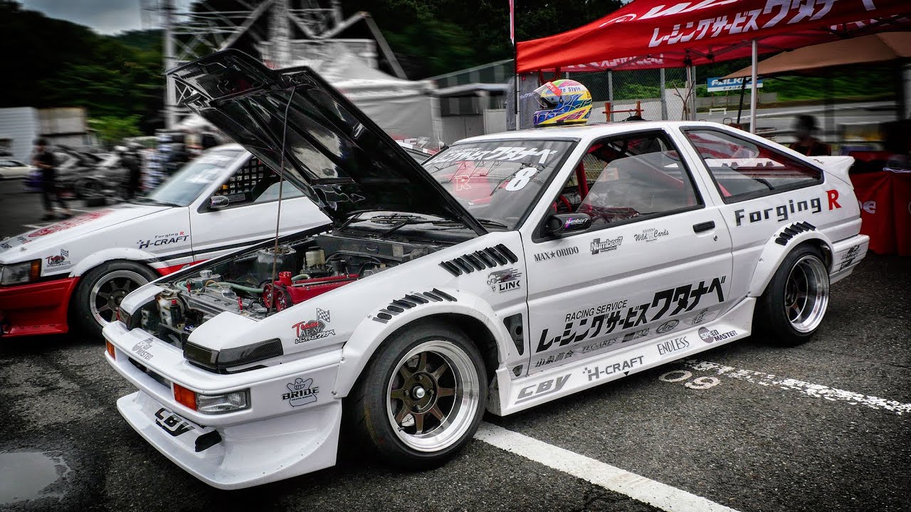 AE86 トレノ Team レーシングサービスワタナベ 🔥 OVER CLASS 日本一 🔥 AE86ドリフト日本一決定戦 2024【Cars and...】