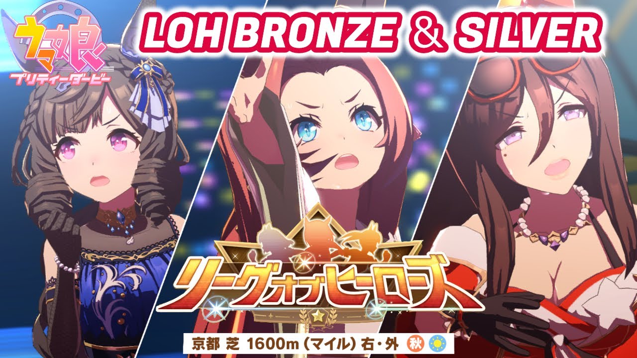 【ウマ娘】リーグオブヒーローズ！京都 芝 1600m マイルチャンピオンシップ！