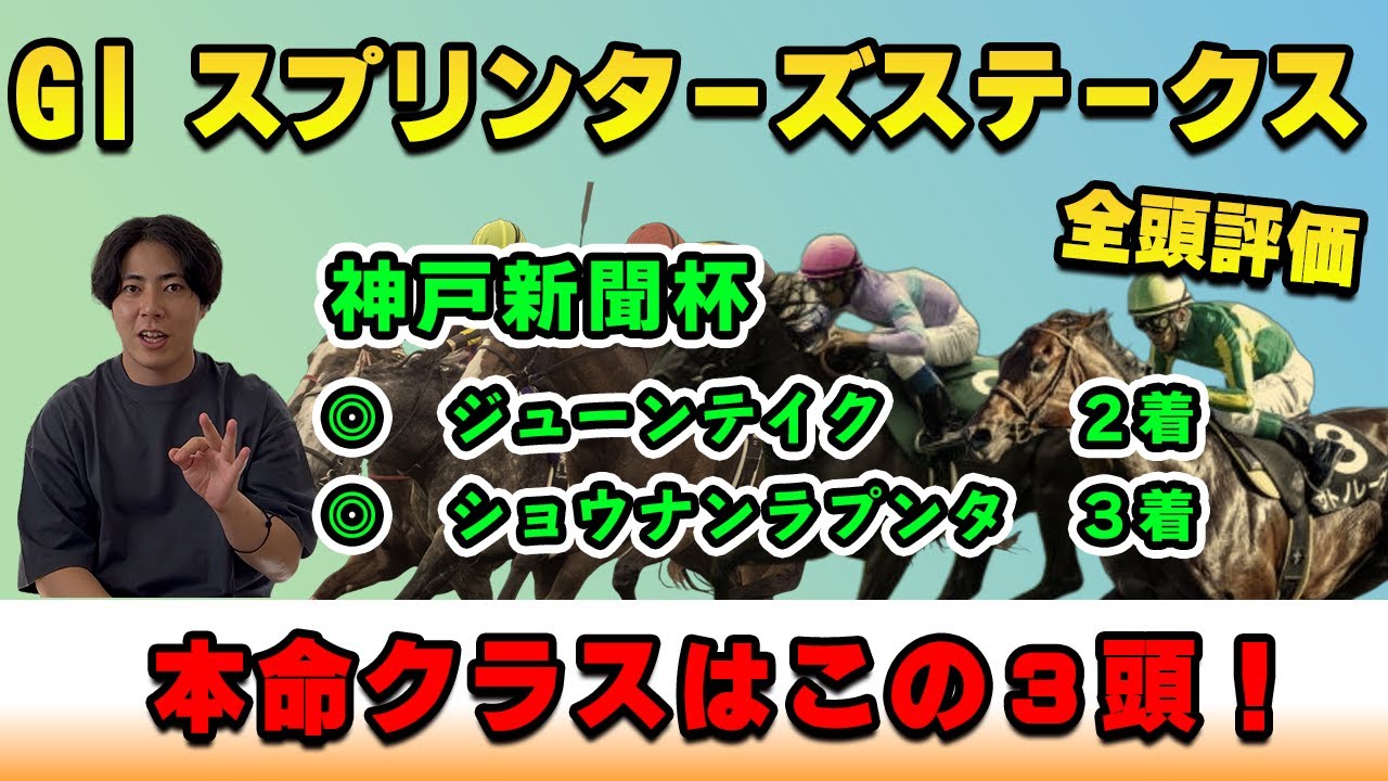 【スプリンターズS2024】この３頭が本命！あの人気馬は危険！？動画初G1はでかいの狙います！【全頭評価】