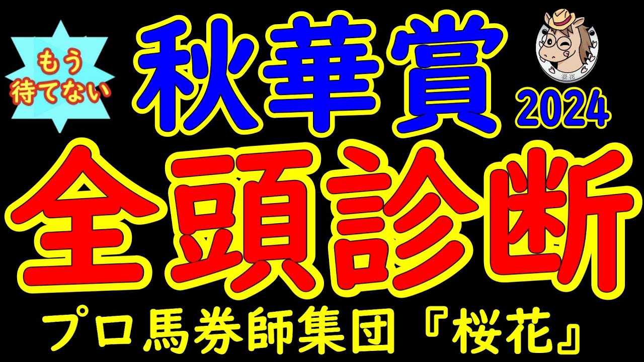 もう待てない！秋華賞2024二週間前競馬予想全頭診断！ステレンボッシュｖｓチェルヴィニアｖｓ上り馬か！？さあ最後の一冠を賭けて陣営の思いが届くのはどの馬か？