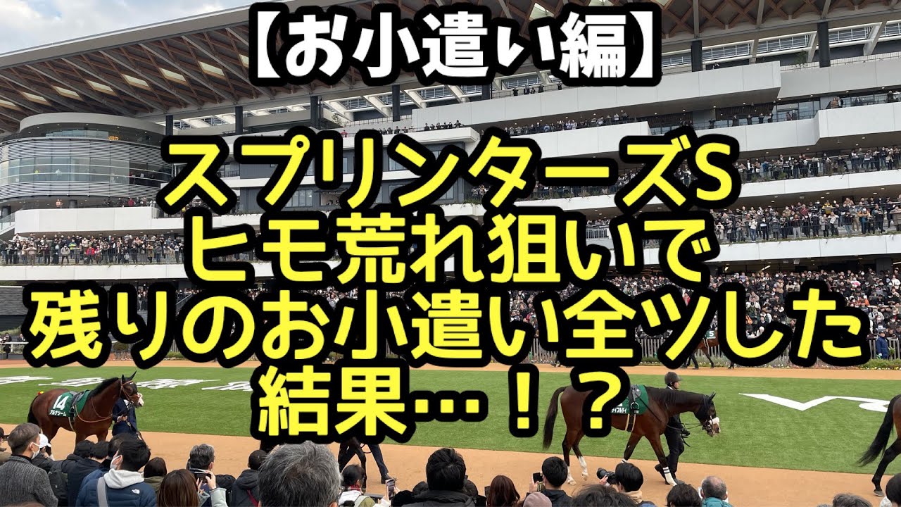【競馬】秋G1開幕！スプリンターズSヒモ荒れ狙いで残りのお小遣い全ツッパした！！