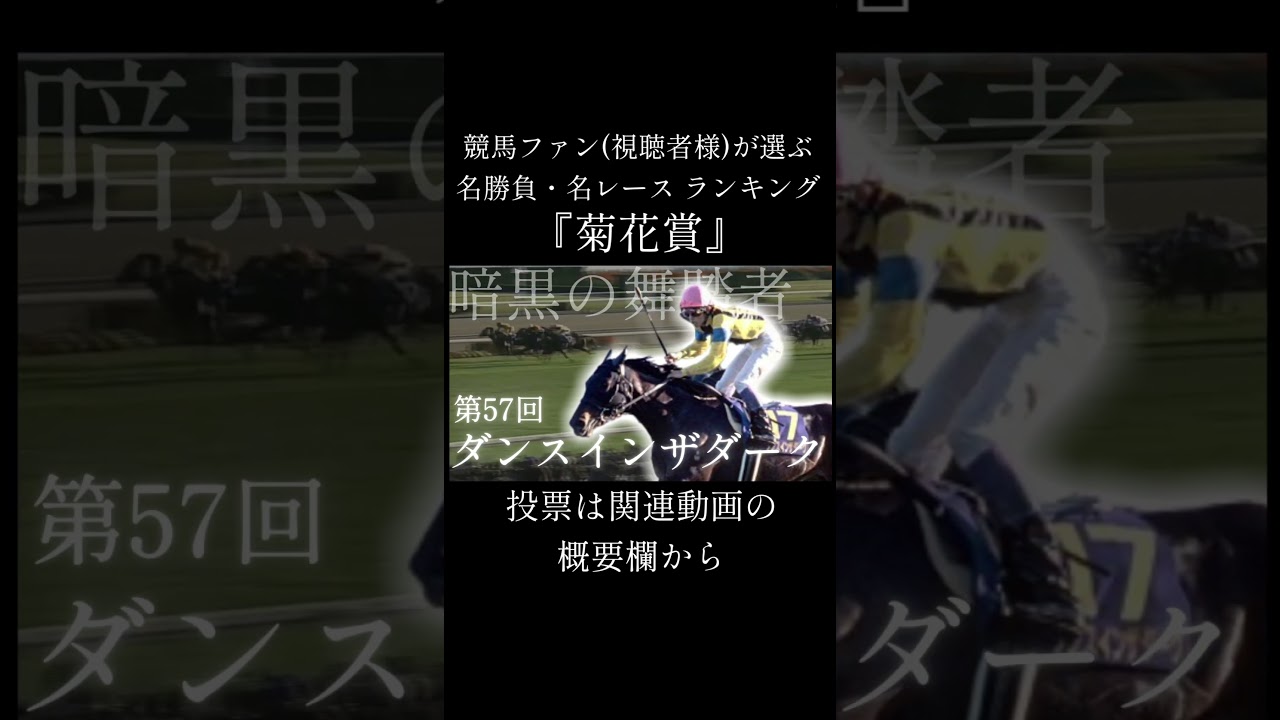 競馬ファン(視聴者様)が選ぶ『菊花賞』投票　 #競馬 #菊花賞 #ランキング  #shorts