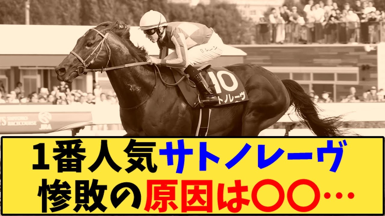 【競馬】「スプリンターズS、1番人気サトノレーヴ  惨敗の原因は〇〇か？と話題に」に対する反応【反応集】