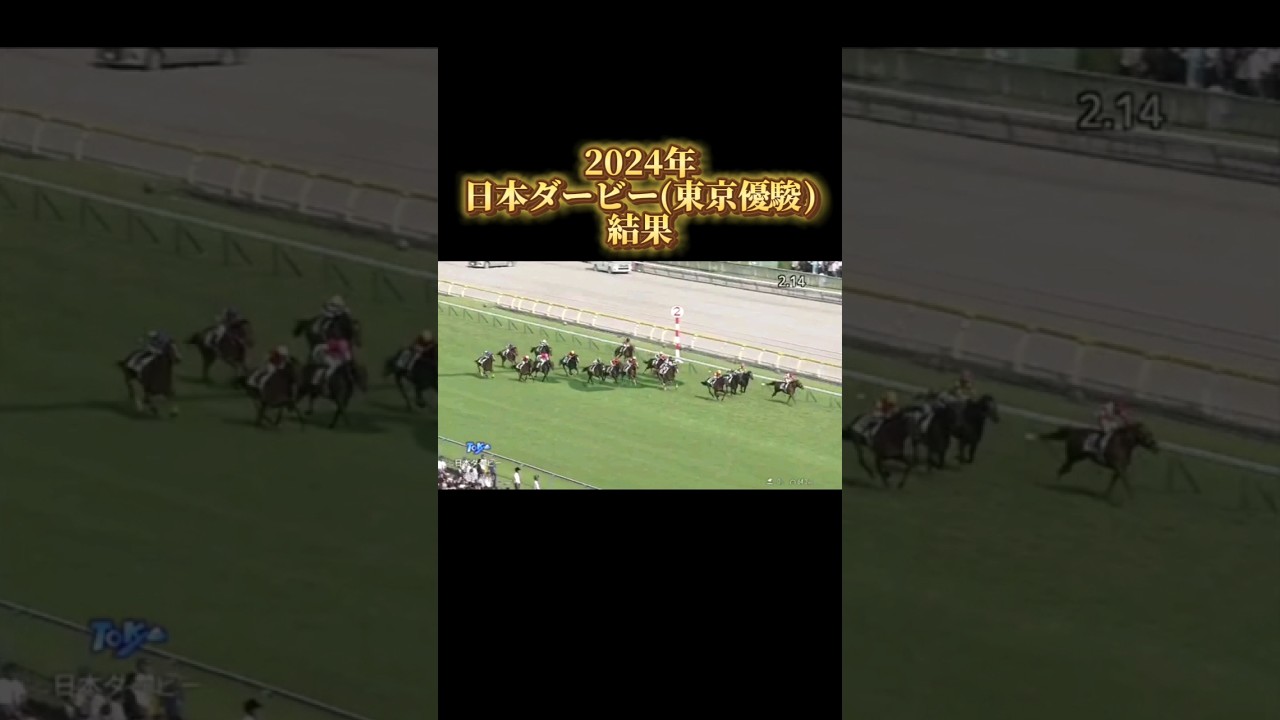 日本ダービー(東京優駿)2024 結果 #日本ダービー #東京優駿