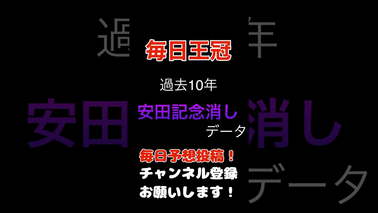 #毎日王冠 #競馬予想 安田記念出走馬の消しデータ#競馬 #予想 #jra #馬券