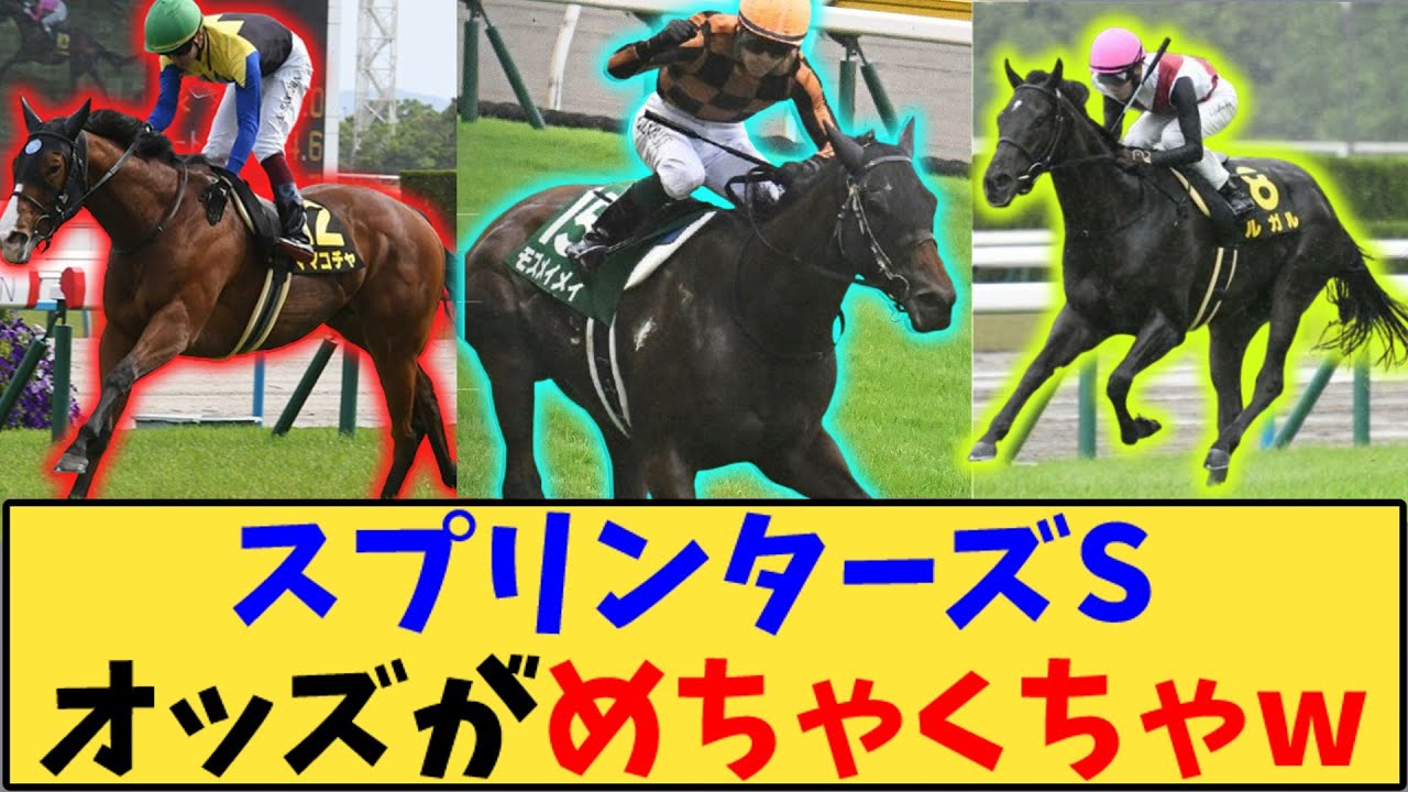 【競馬】「スプリンターズS オッズがめちゃくちゃ」に対する反応【反応集】