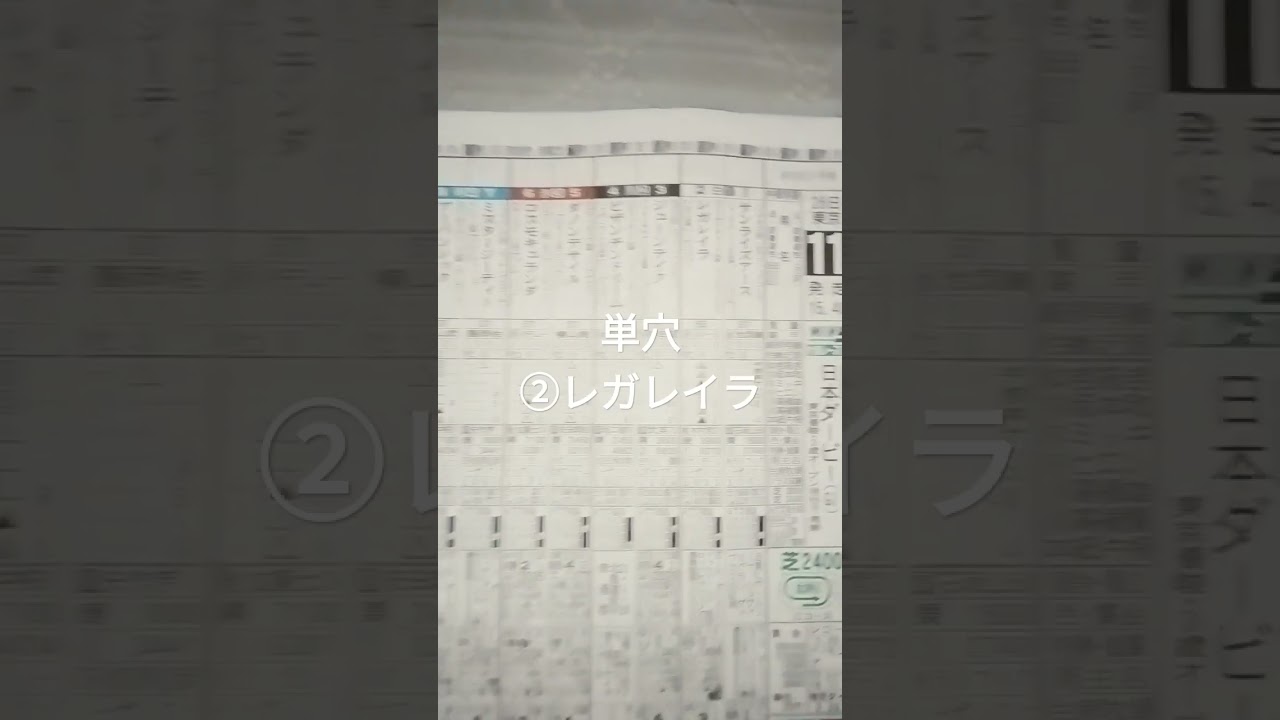 東京優駿日本ダービー予想