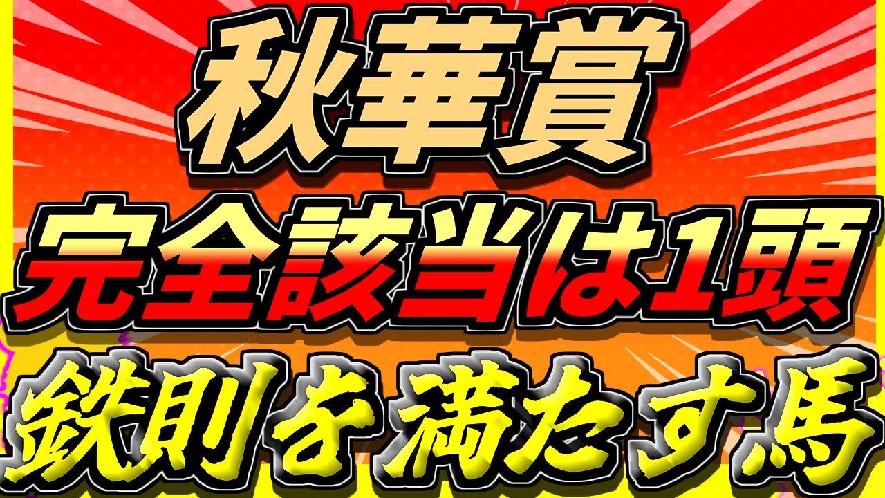【秋華賞2024】歴史から買える『鉄則を満たす馬』がいる【歴史馬】