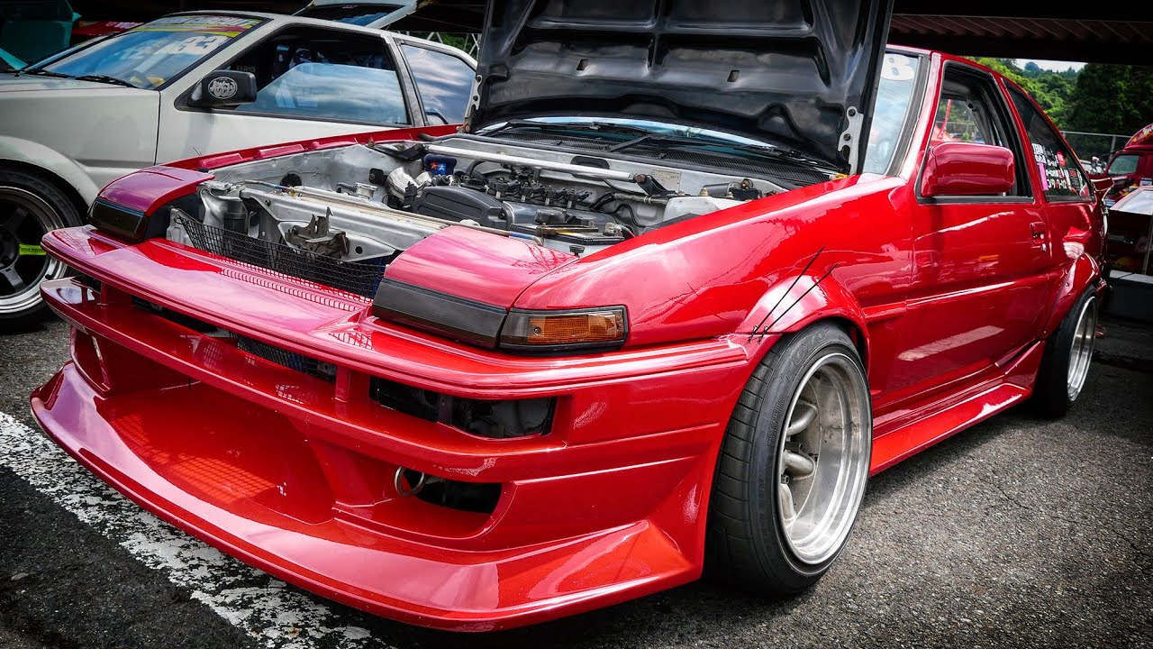 AE86 トレノ改 🔥 レッド 🔥 AE86ドリフト日本一決定戦 2024【Cars and...】