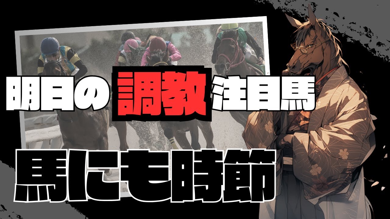 【馬にも時節】京都11R 大阪スポーツ杯 坂路加速組のデリカダとウッド組からもう1頭【明日の調教注目馬】
