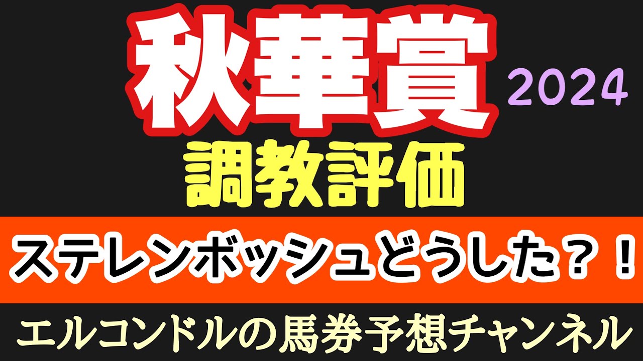 エルコンドル氏の秋華賞2024調教評価！！牝馬三冠レースに最終戦！各馬の出来は？桜花賞馬ステレンボッシュをどう評価する！？