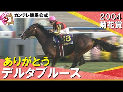【ありがとう デルタブルース】2004年 菊花賞（ＧⅠ）　実況：馬場鉄志【カンテレ公式】